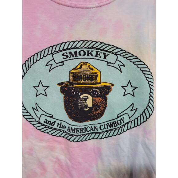 Smokey the Bear Forever 21 Tie Dye Women's T-Shirt Plus Size 0X #16 - Picture 2 of 5